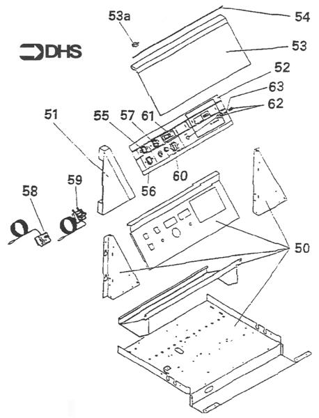 Exploded Diagram for CONTROL PANEL ASSY