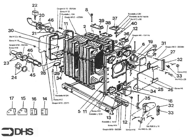 Exploded Diagram for BOILER BODY ASSY
