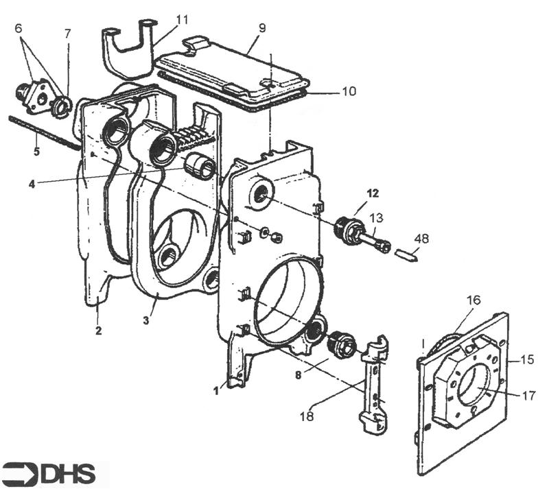 Exploded Diagram for BOILER BODY ASSY