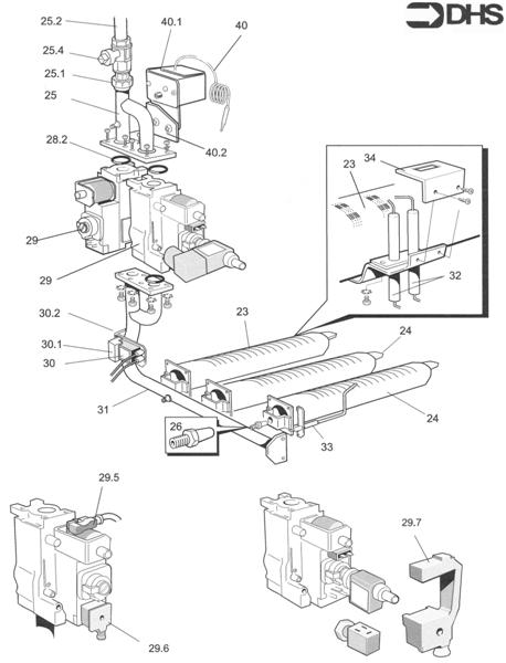 GAS LINE ASSY 100/H-120/H logo