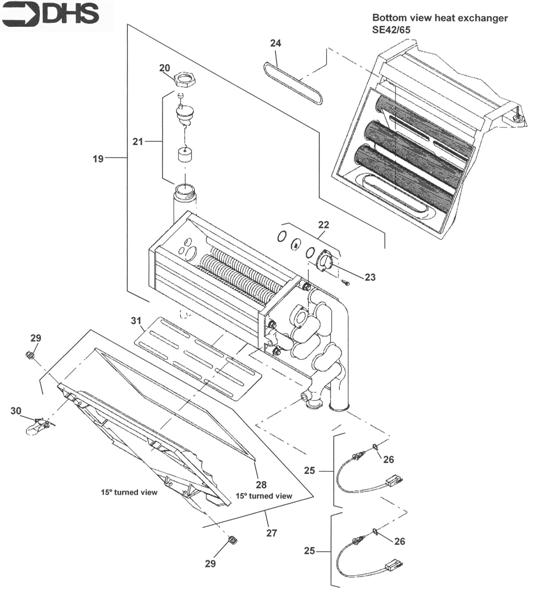 Exploded Diagram for HEAT EXCHANGER