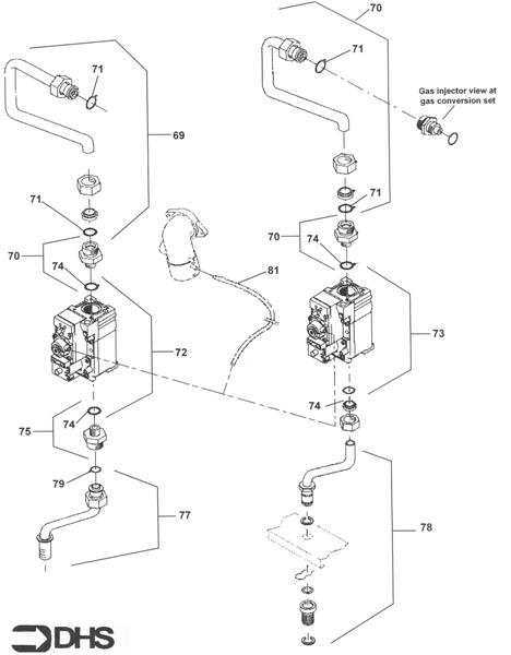 Exploded Diagram for GAS SUPPLY GROUP