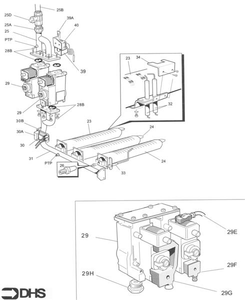 BURNER ASSY 70-100 logo
