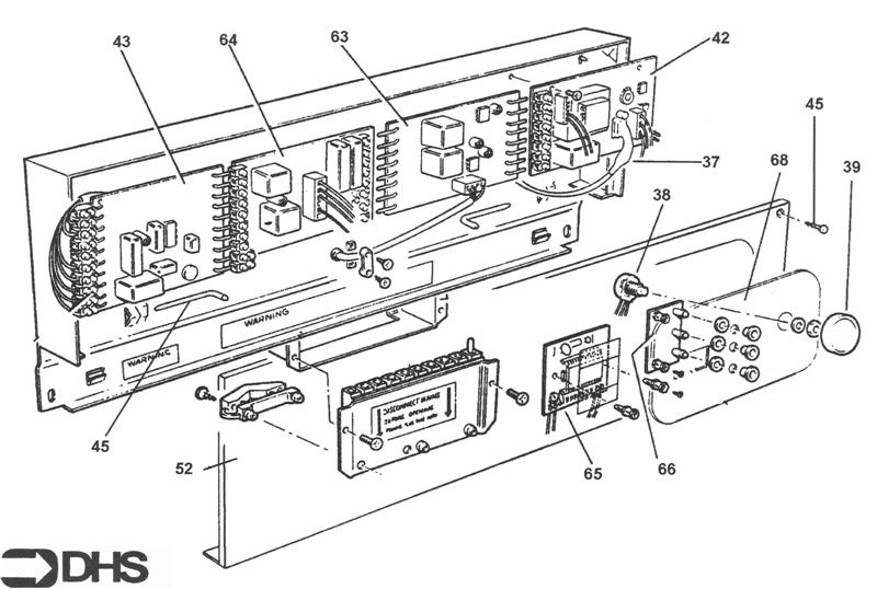 Exploded Diagram for CONTROL PANEL ASSY OPT 2