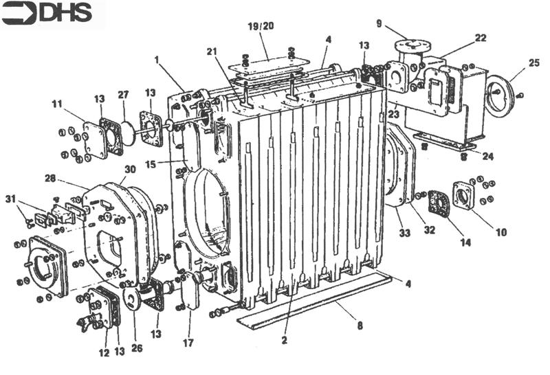 Exploded Diagram for BOILER BODY ASSY
