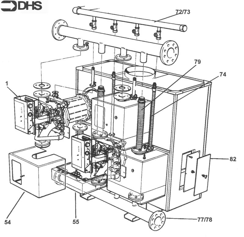 Exploded Diagram for HEAT EXCHANGER