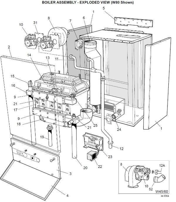 Exploded Diagram for BOILER ASSEMBLY