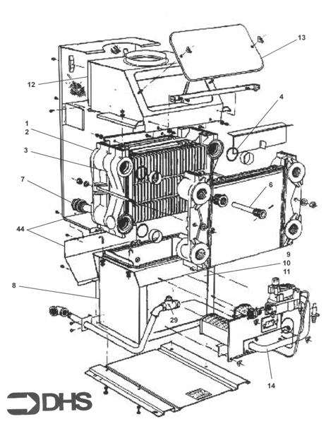 Exploded Diagram for BOILER