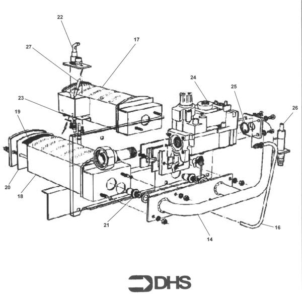 Exploded Diagram for BURNER ASSY