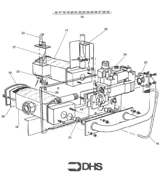 Exploded Diagram for BURNER/CONTROL