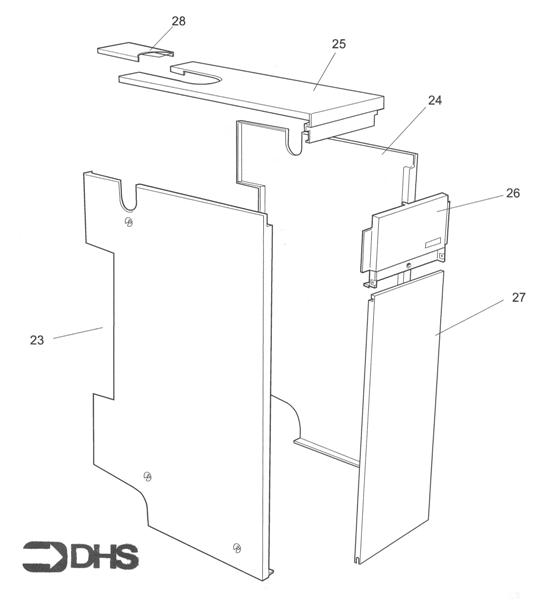 Exploded Diagram for JACKET ASSY