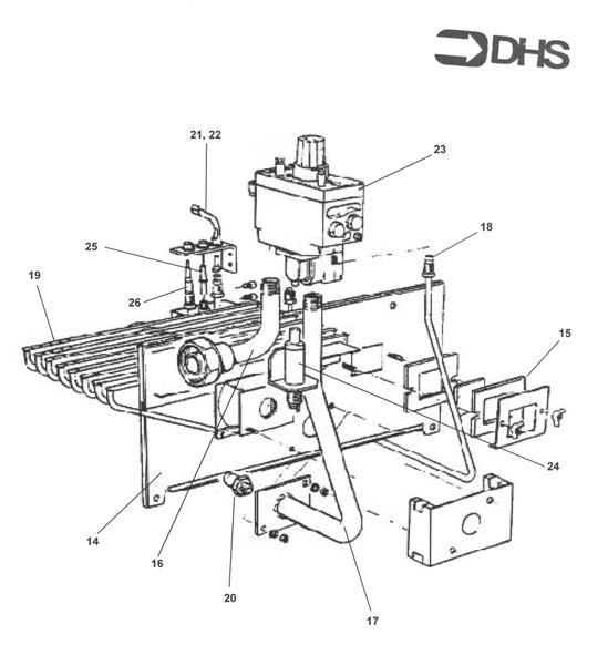 Exploded Diagram for BURNER ASSY