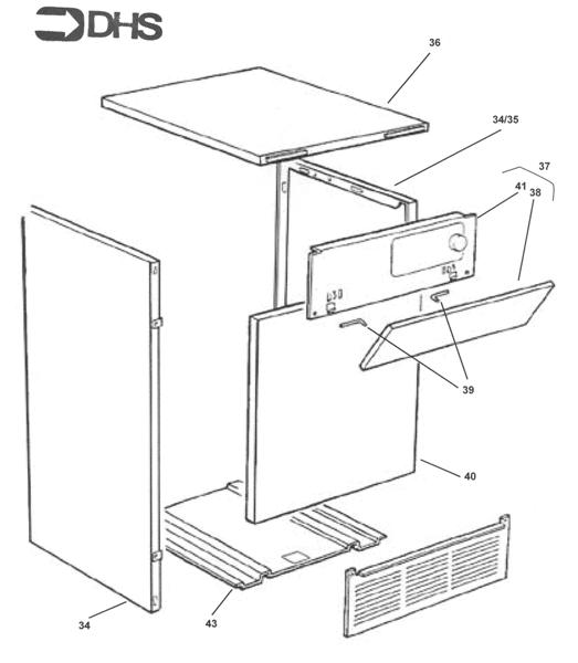 Exploded Diagram for JACKET ASSY