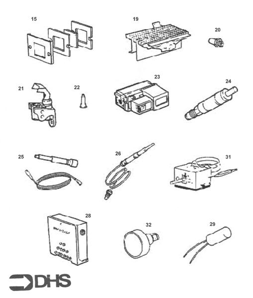 Exploded Diagram for SHORT PARTS LIST