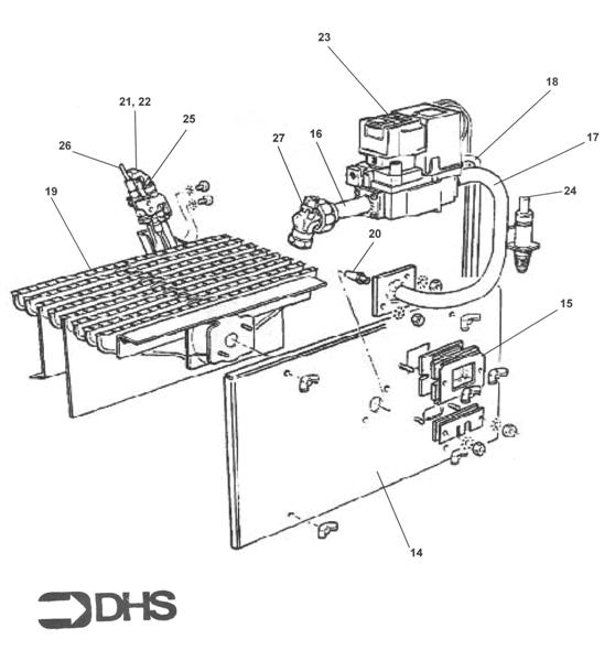 Exploded Diagram for BURNER ASSY 2