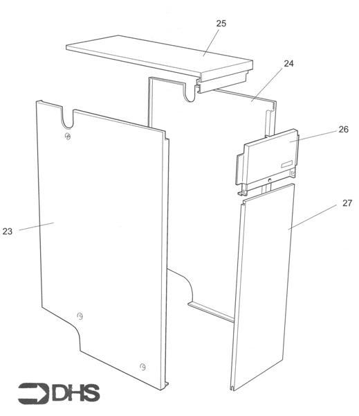 Exploded Diagram for JACKET ASSY