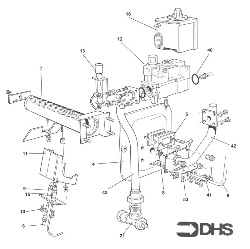 Exploded Diagram for BURNER ASSY