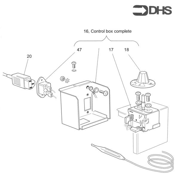 Exploded Diagram for CONTROL BOX ASSY