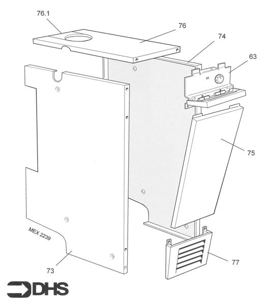 Exploded Diagram for BOILER CASING