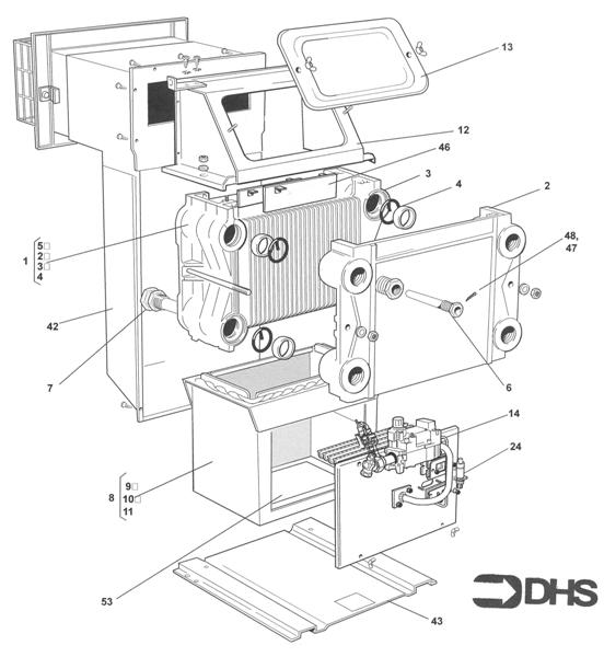 Exploded Diagram for BOILER