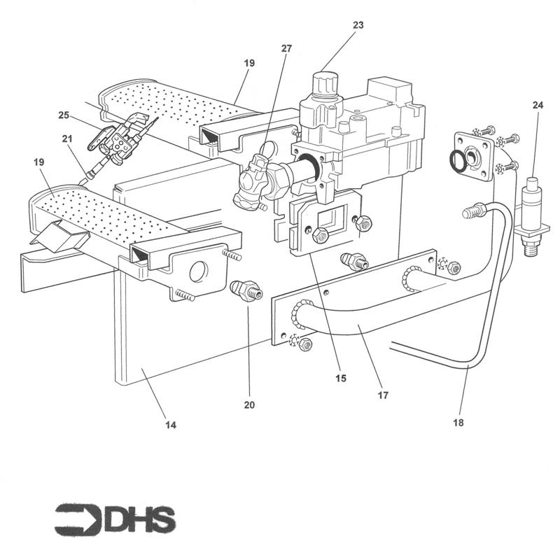 Exploded Diagram for BURNER 2