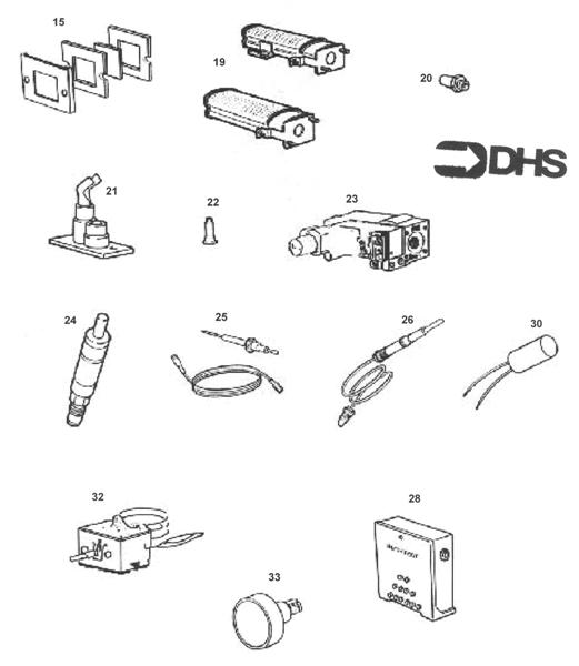Exploded Diagram for SHORT PARTS LIST