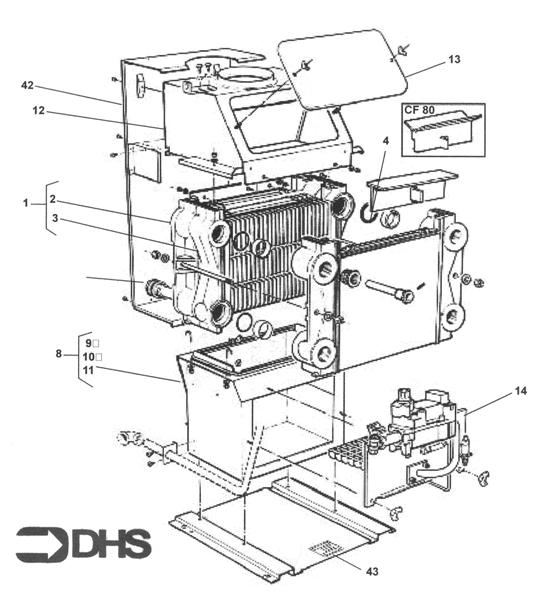 Exploded Diagram for BURNER ASSY