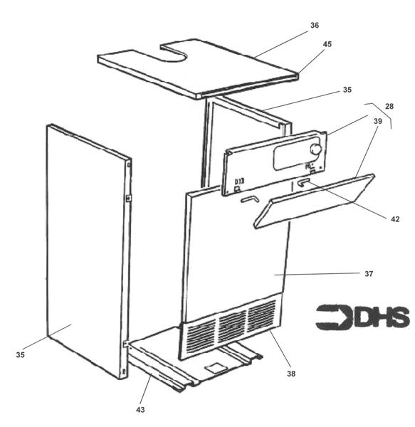 Exploded Diagram for JACKET ASSY