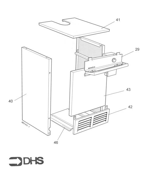 Exploded Diagram for JACKET ASSY