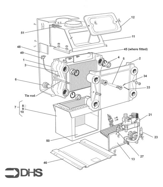 Exploded Diagram for BOILER
