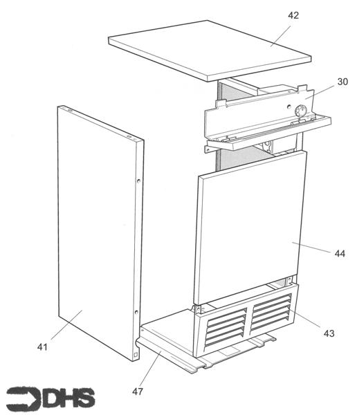 Exploded Diagram for JACKET ASSY