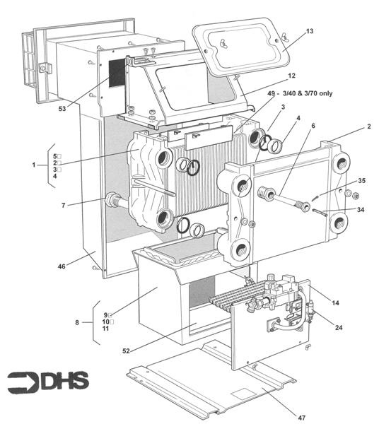 Exploded Diagram for BOILER