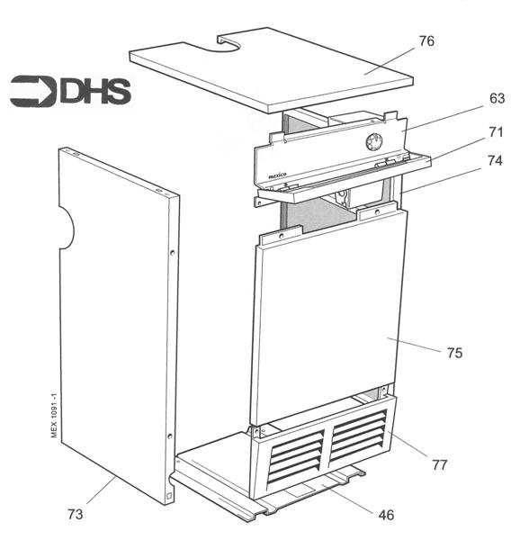 Exploded Diagram for JACKET ASSY