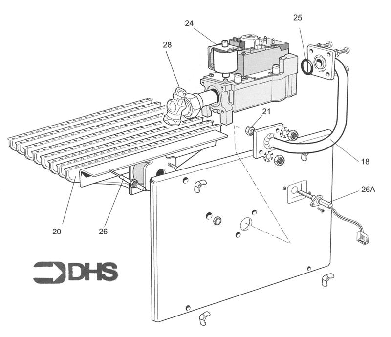 Exploded Diagram for BURNER ASSY