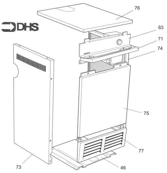 Exploded Diagram for JACKET ASSY