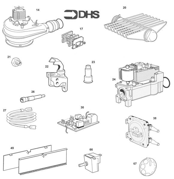 Exploded Diagram for SHORT PARTS LIST