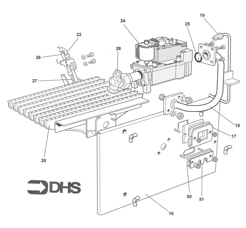 Exploded Diagram for BURNER ASSY