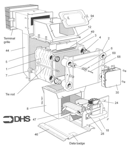 Exploded Diagram for BOILER