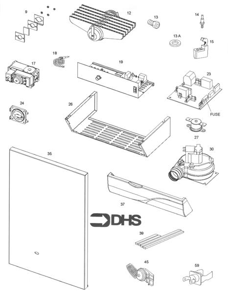 Exploded Diagram for SHORT PARTS LIST