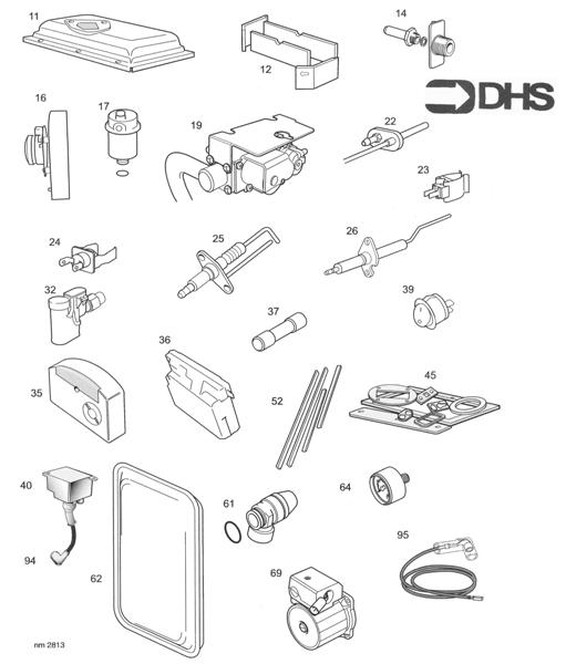 Exploded Diagram for SHORT PARTS LIST