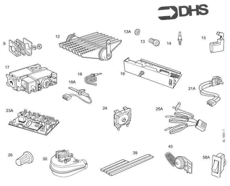 Exploded Diagram for SHORT PARTS LIST