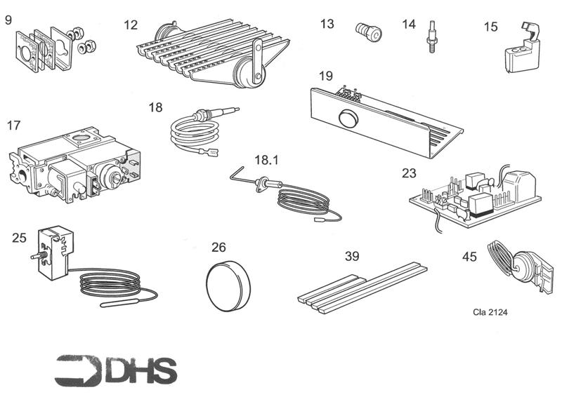 Exploded Diagram for SHORT PARTS LIST