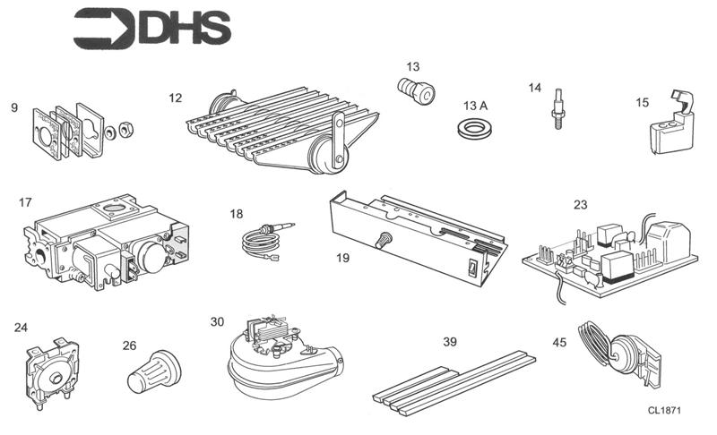 Exploded Diagram for SHORT PARTS LIST