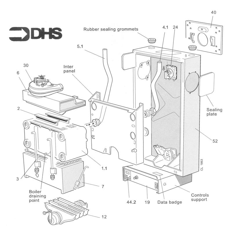Exploded Diagram for BOILER