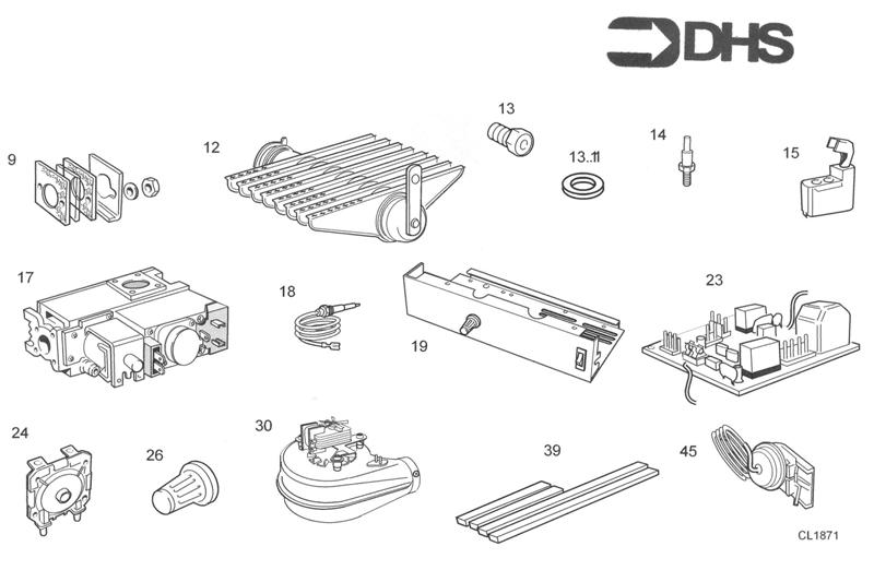 Exploded Diagram for SHORT PARTS LIST