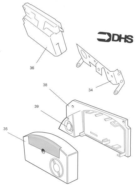 Exploded Diagram for CONTROLS ASSY