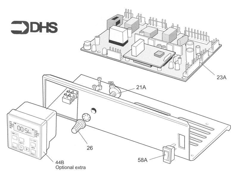 Exploded Diagram for CONTROLS ASSY