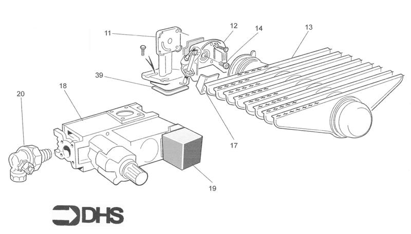 Exploded Diagram for BURNER ASSY