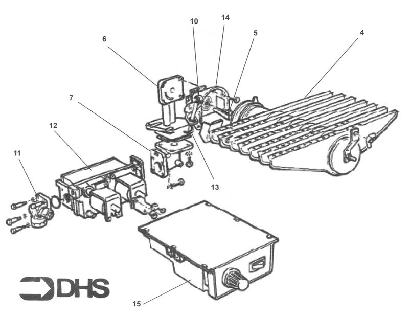 Exploded Diagram for BURNER ASSY