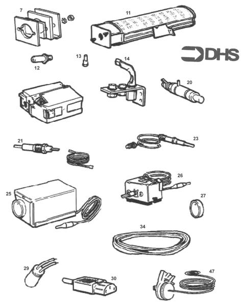 Exploded Diagram for SHORT PARTS LIST